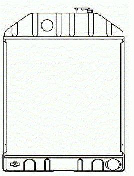 Radiador tractor FORD 5000,5600,6600     81817280