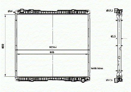 Radiador Scania 340/380/420/470/620              0570485/1527653