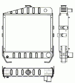 Radiador CASE INTERNACIONAL    3216849R92 / 3145498R93