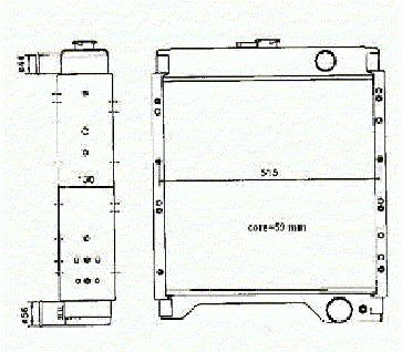 Radiador CASE IH    104753A1/104753A2