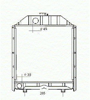 Radiador Tractor FIAT 605,640,60.90,670        5153481 / 5159615