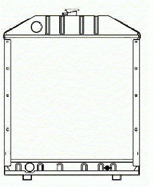 Radiador tractor FIAT 680,740,780     5159617 / 4997175