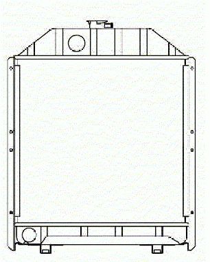 Radiador Tractor FIAT 450,480,540,605    4973345 / 4952983